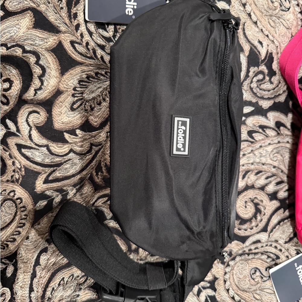 The Foldie Black Belt Bag for Women